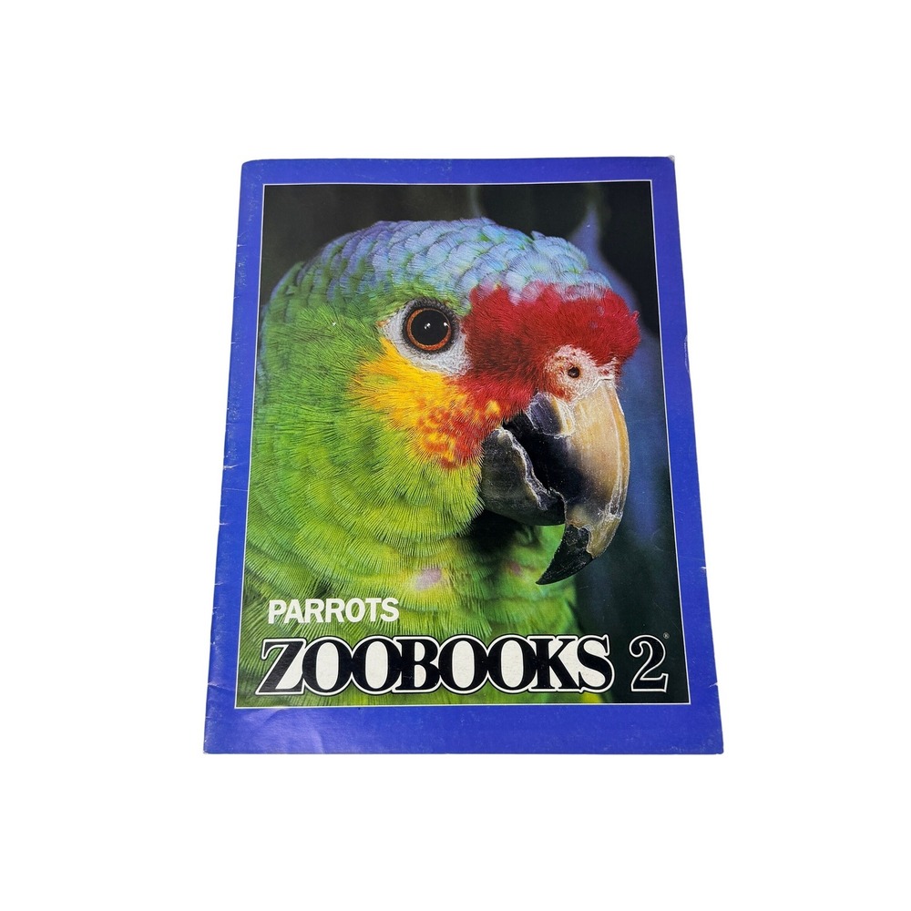 Vintage Zoobooks Parrots Educational Magazine Nature Academic 90s Learning Book